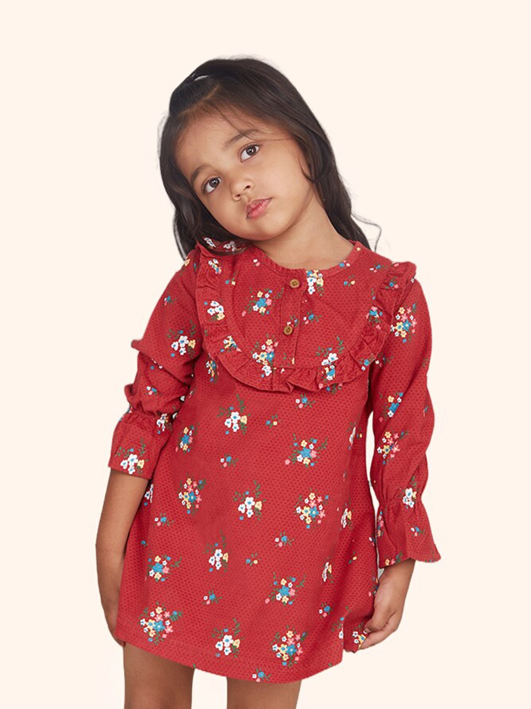

Zalio Pure Cotton Floral Print Top, Red