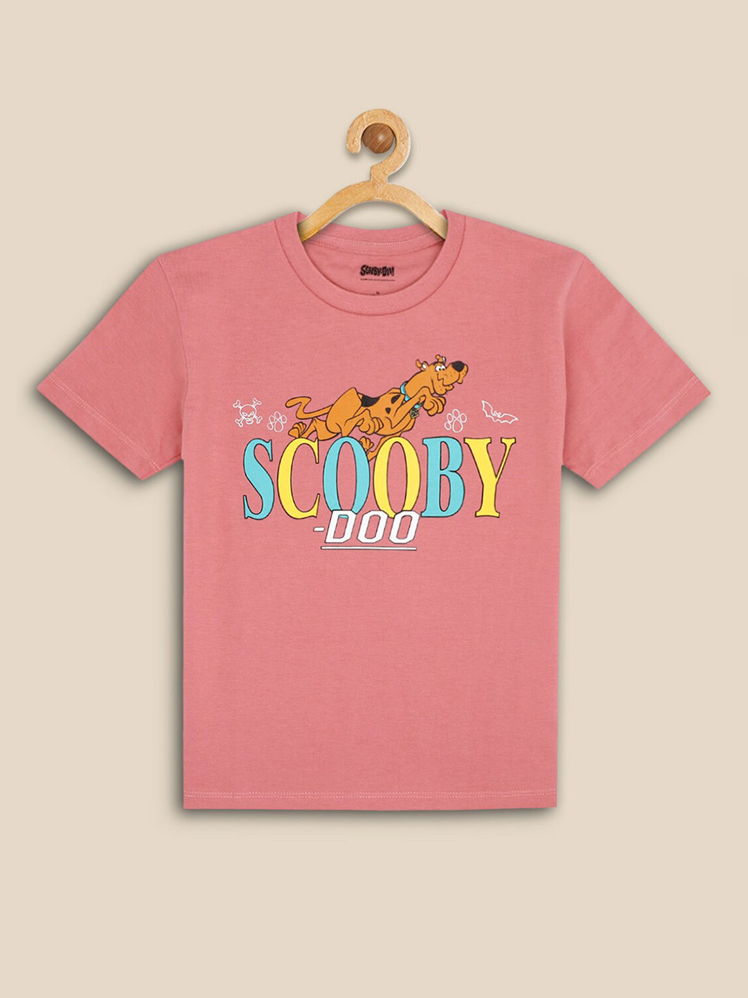 

Kids Ville Boys Scooby Doo Printed Cotton T-shirt, Pink