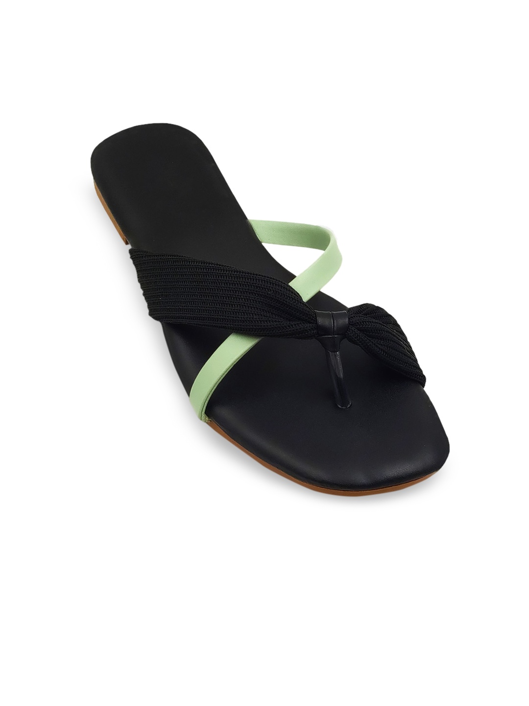 

Sayera Women Open Toe Flats, Black