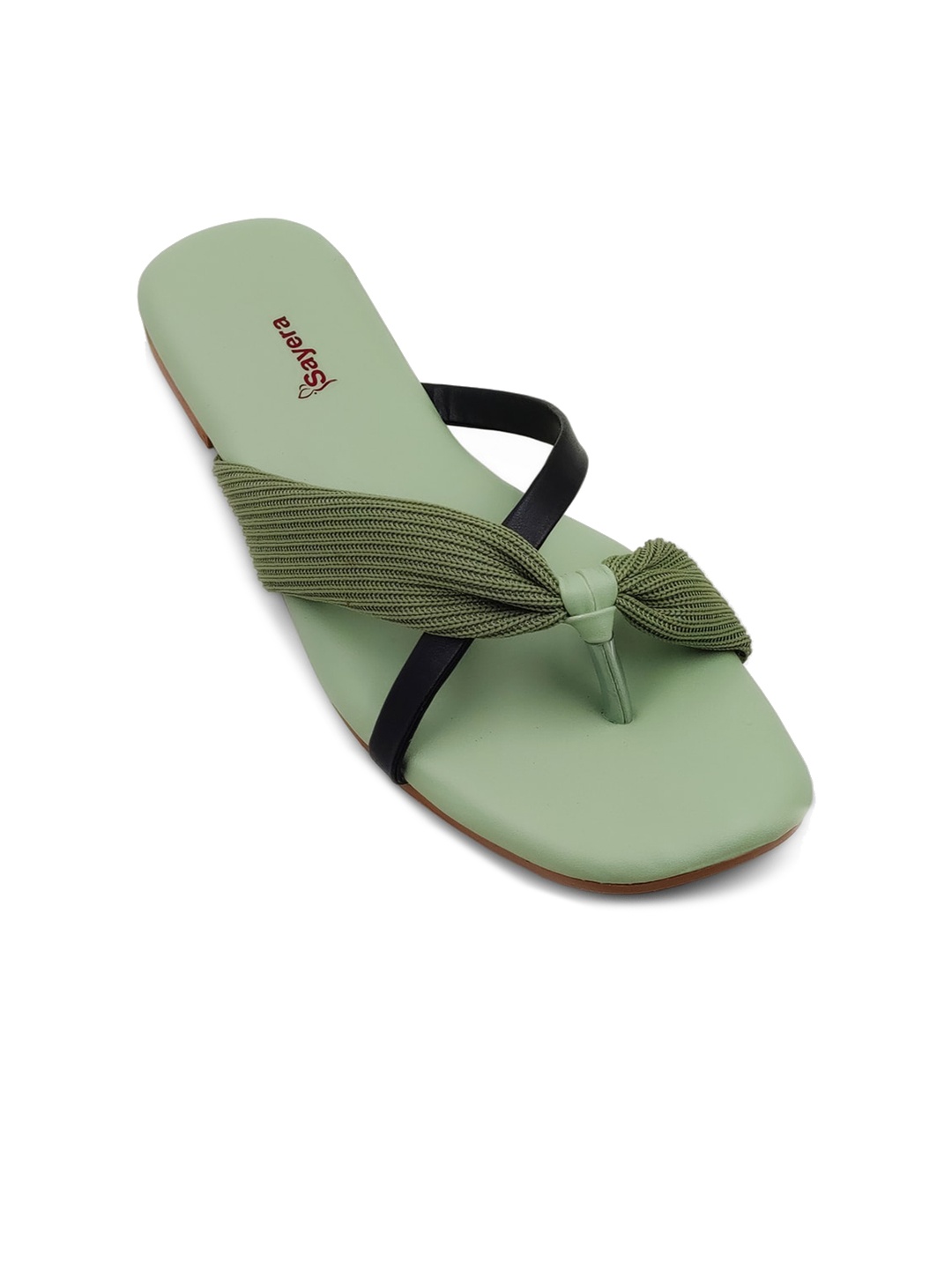 

Sayera Women Open Toe Flats, Green
