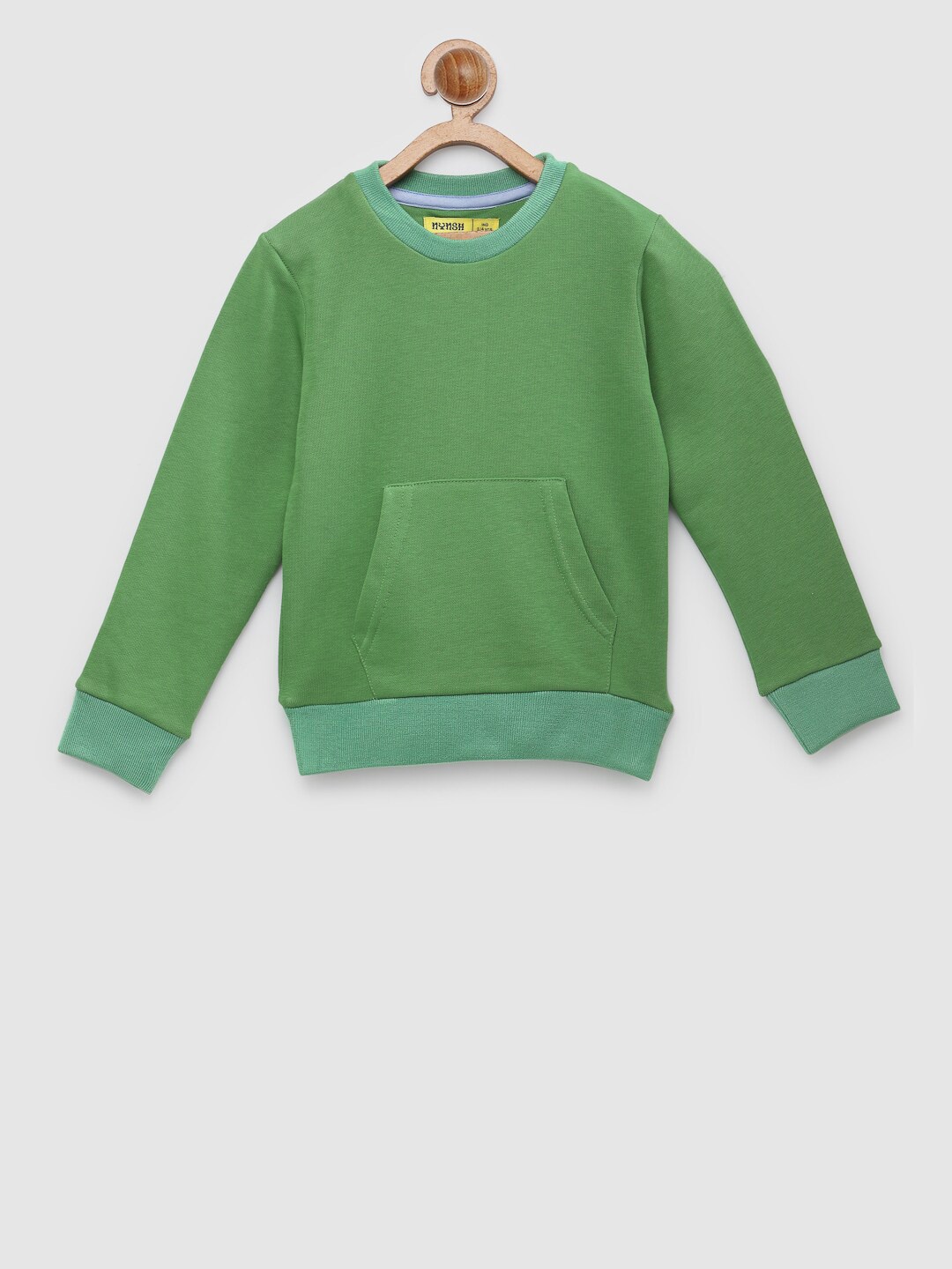 

NYNSH Girls Round Neck Sweatshirt, Green