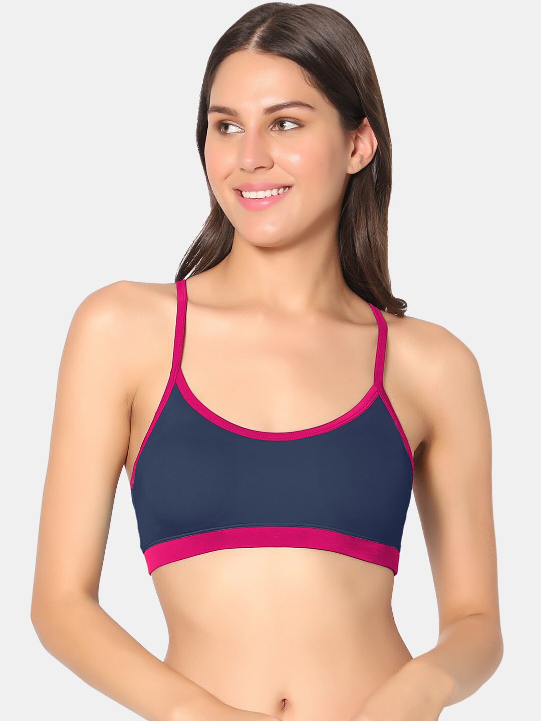 

Dazzle Removable Padding & Non-Wired Everyday Bra, Navy blue