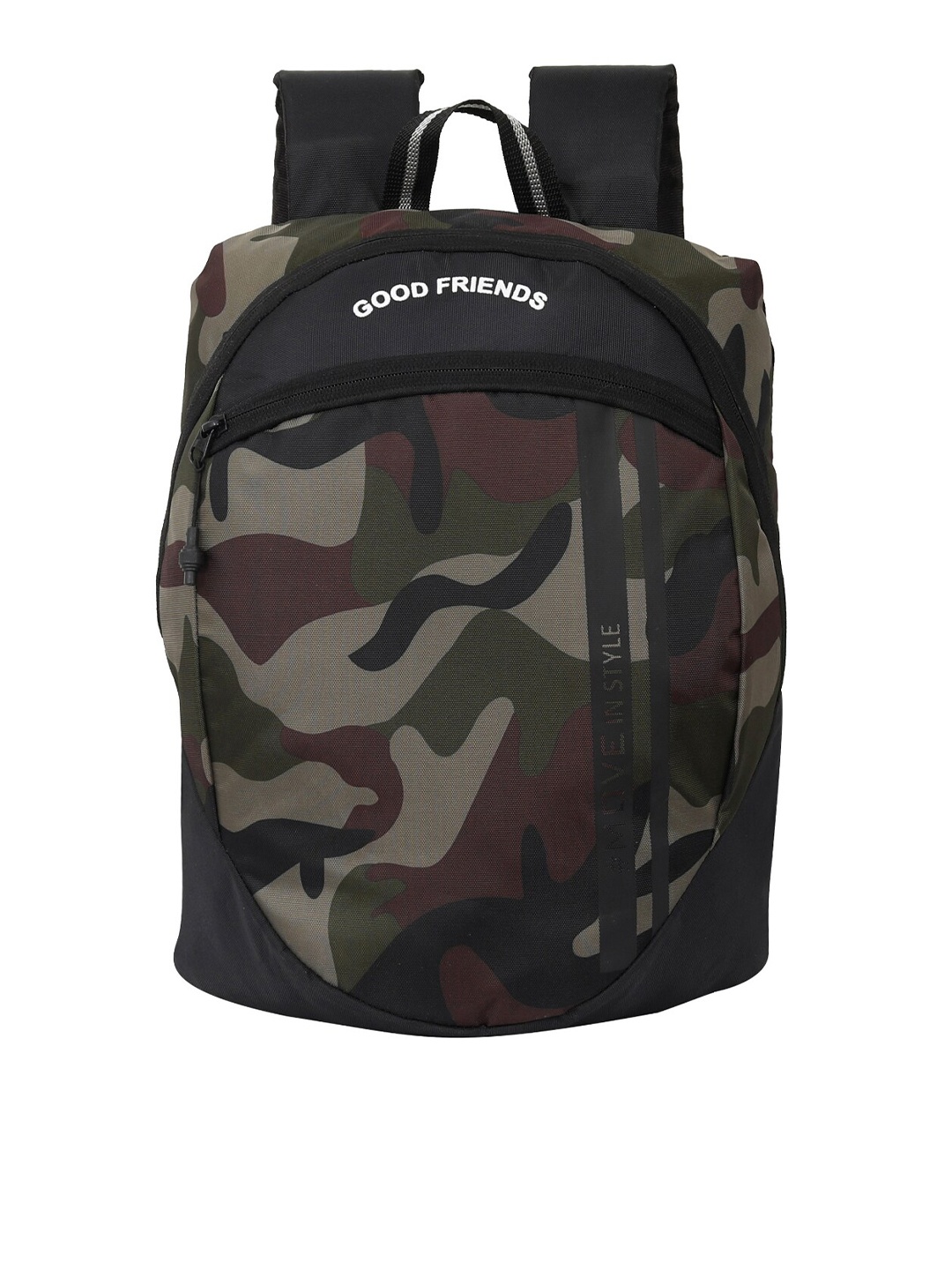 

GOOD FRIENDS Unisex Colourblocked Backpack, Green