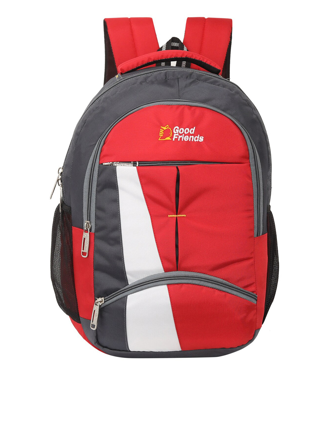 

GOOD FRIENDS Unisex Solid Medium Backpack, Red