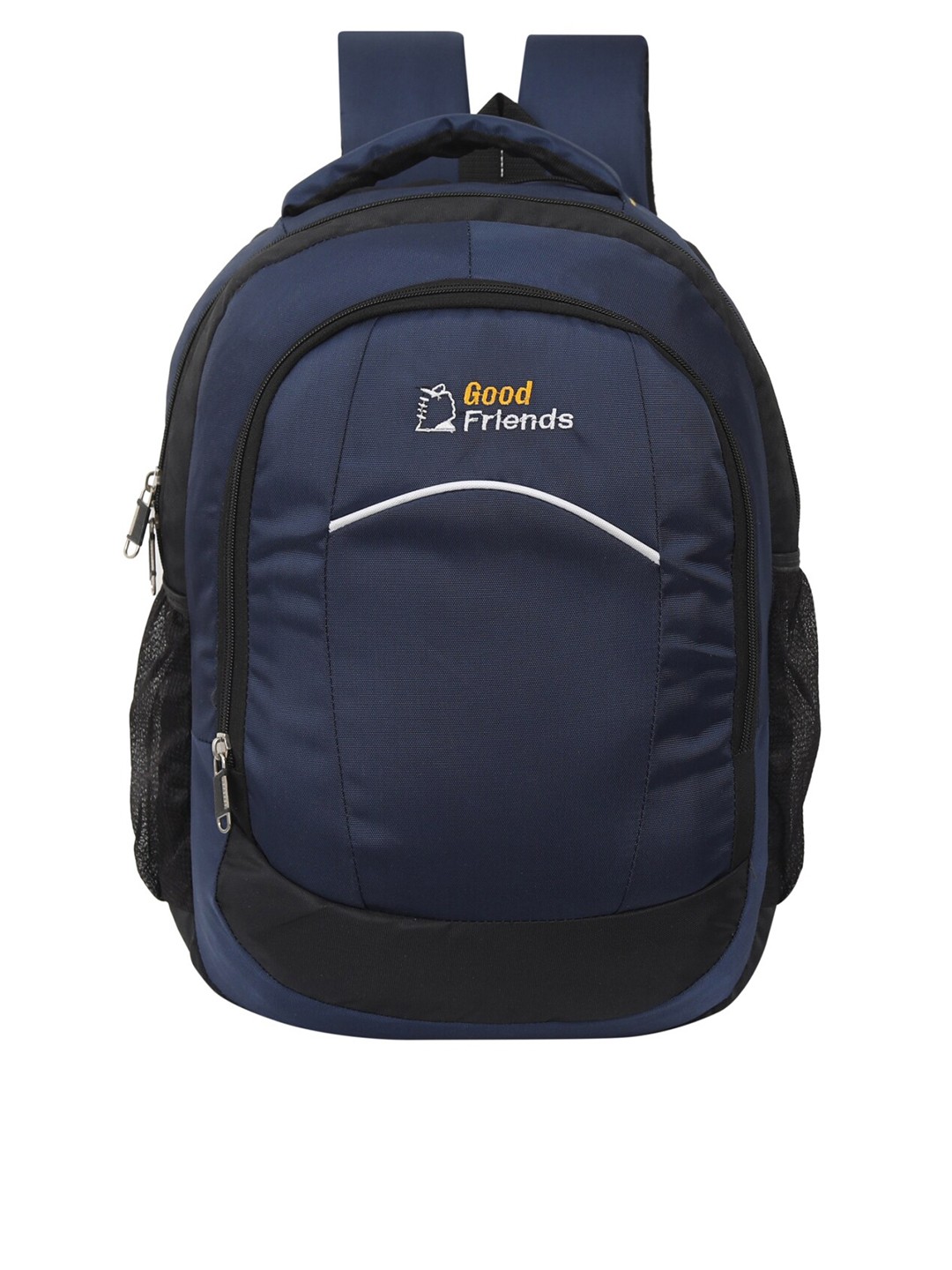 

GOOD FRIENDS Unisex Solid Medium Backpack, Navy blue
