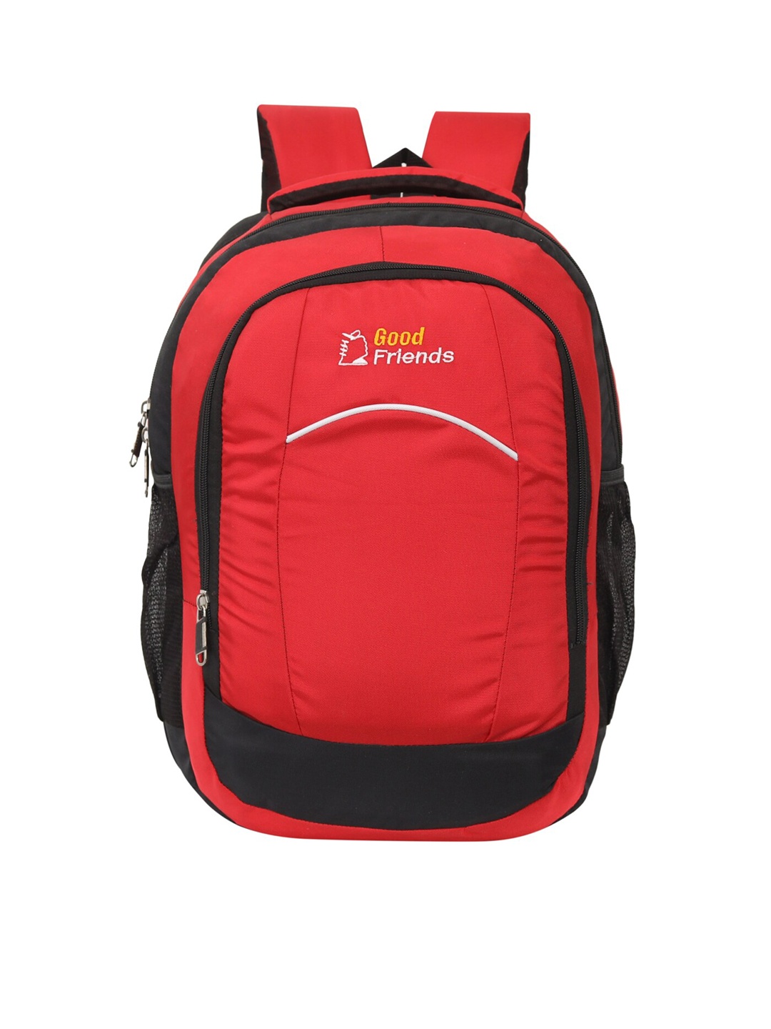 

GOOD FRIENDS Unisex Solid Medium Backpack, Red