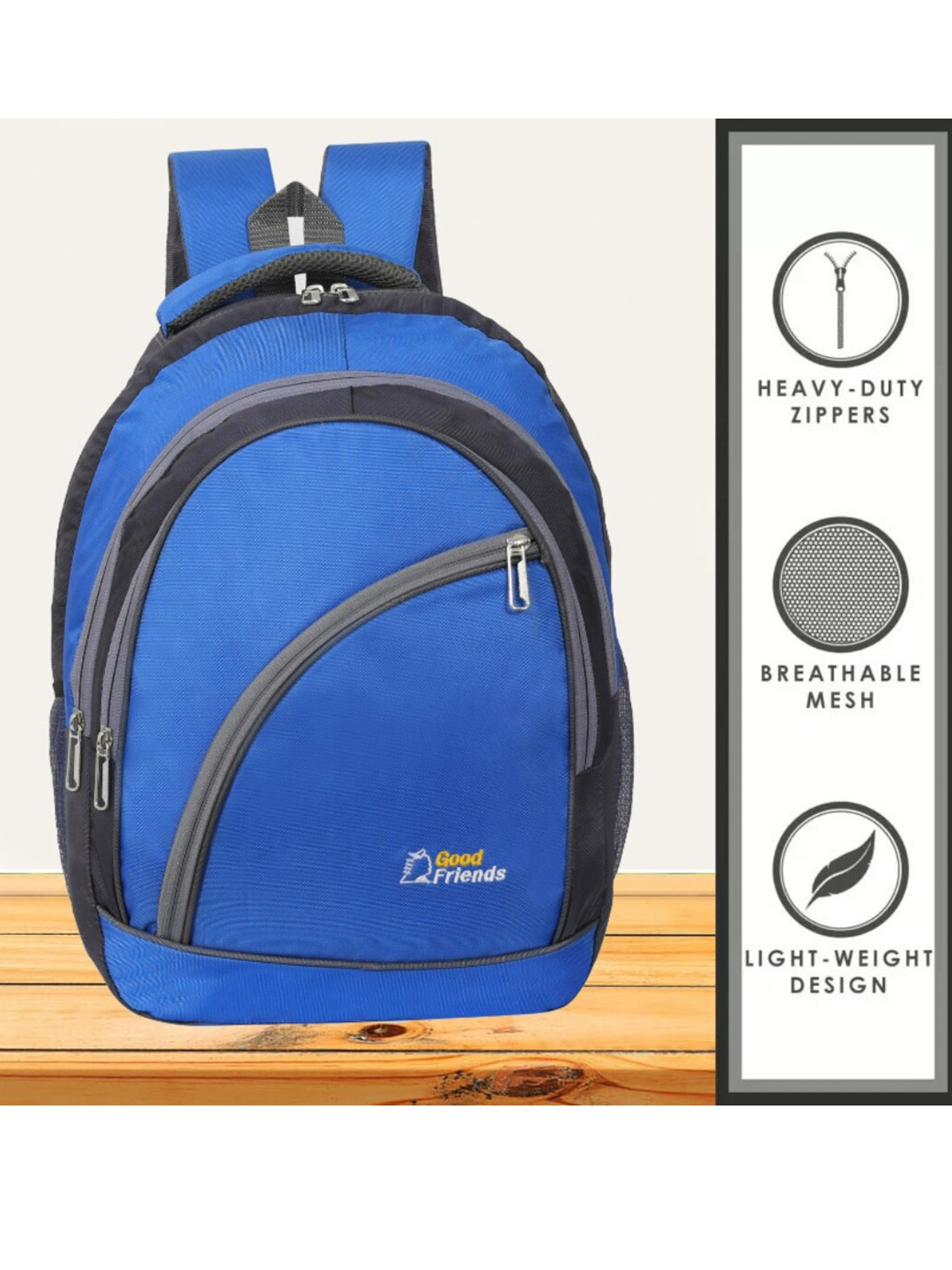 

GOOD FRIENDS Unisex Waterproof Backpack, Na