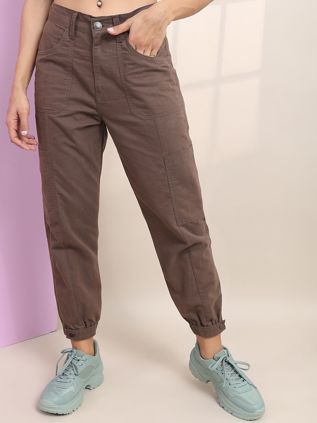 

Tokyo Talkies Women Jogger Jeans, Brown