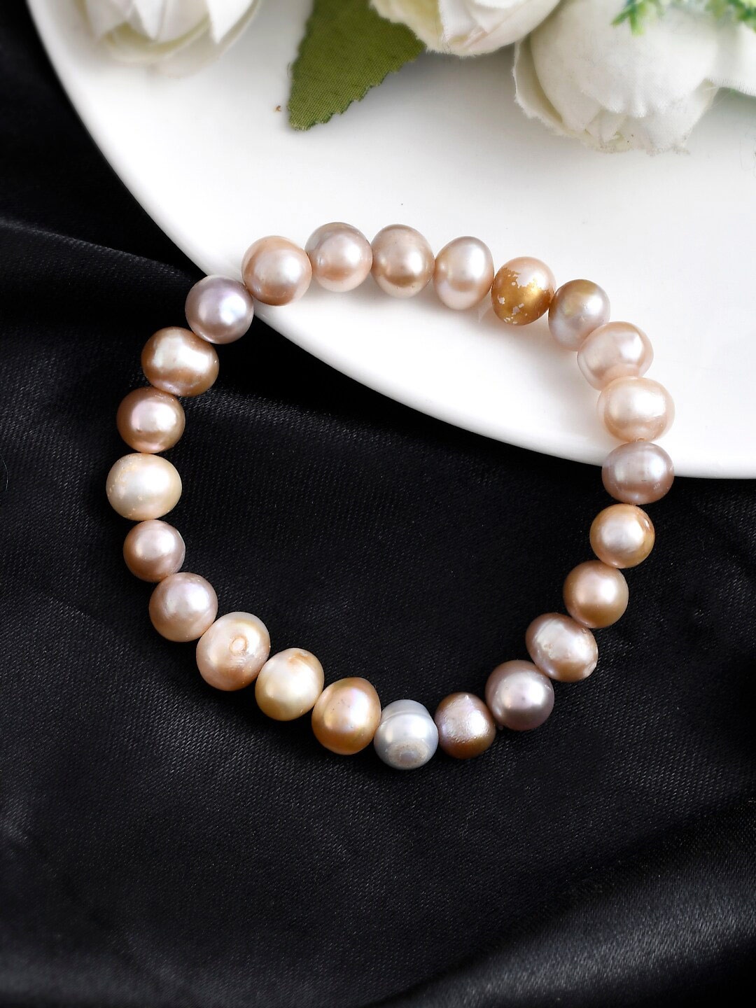 

SHOOLIN Women Fresh Water Pearl Bracelet, Brown
