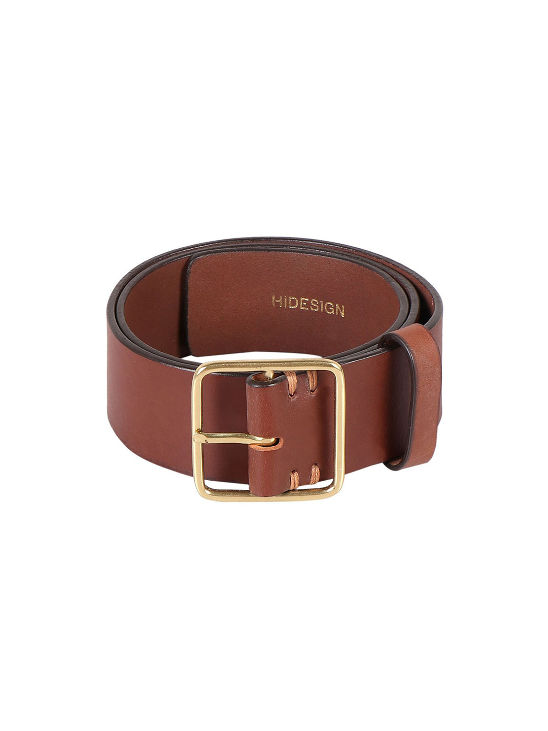 

Hidesign Women Push Pin Leather Belt, Tan