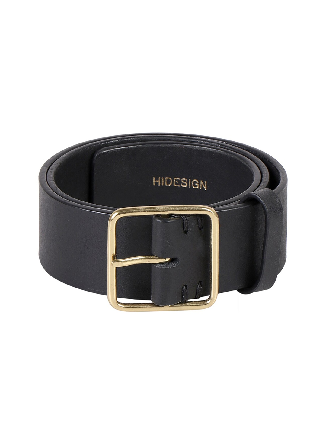 

Hidesign Women Push Pin Leather Belt, Black