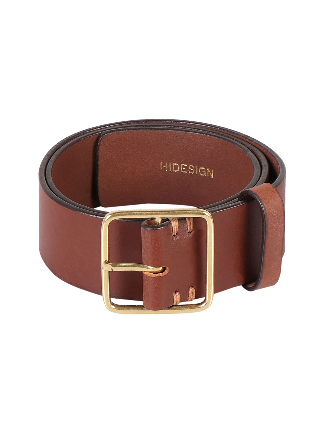 

Hidesign Women Push Pin Leather Belt, Tan