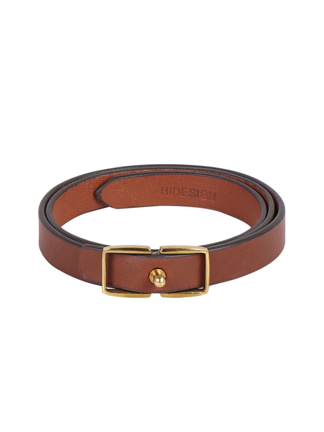 

Hidesign Women Tang Leather Belt, Tan