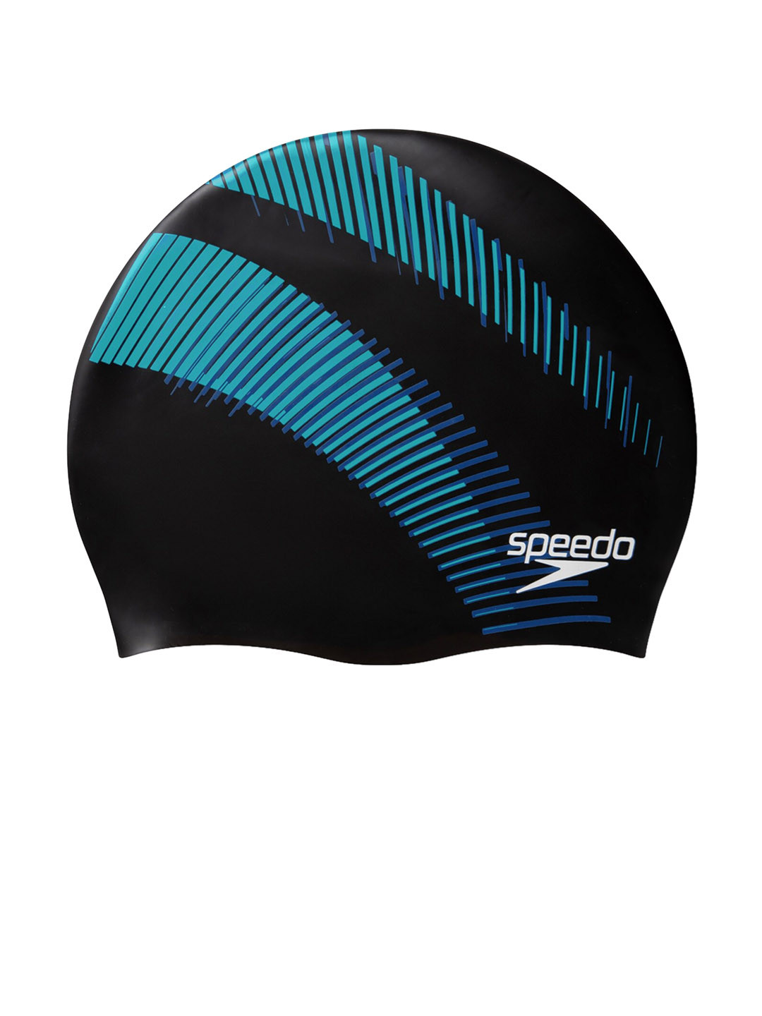 

Speedo Printed Reversible Moulded Swimming Cap, Black