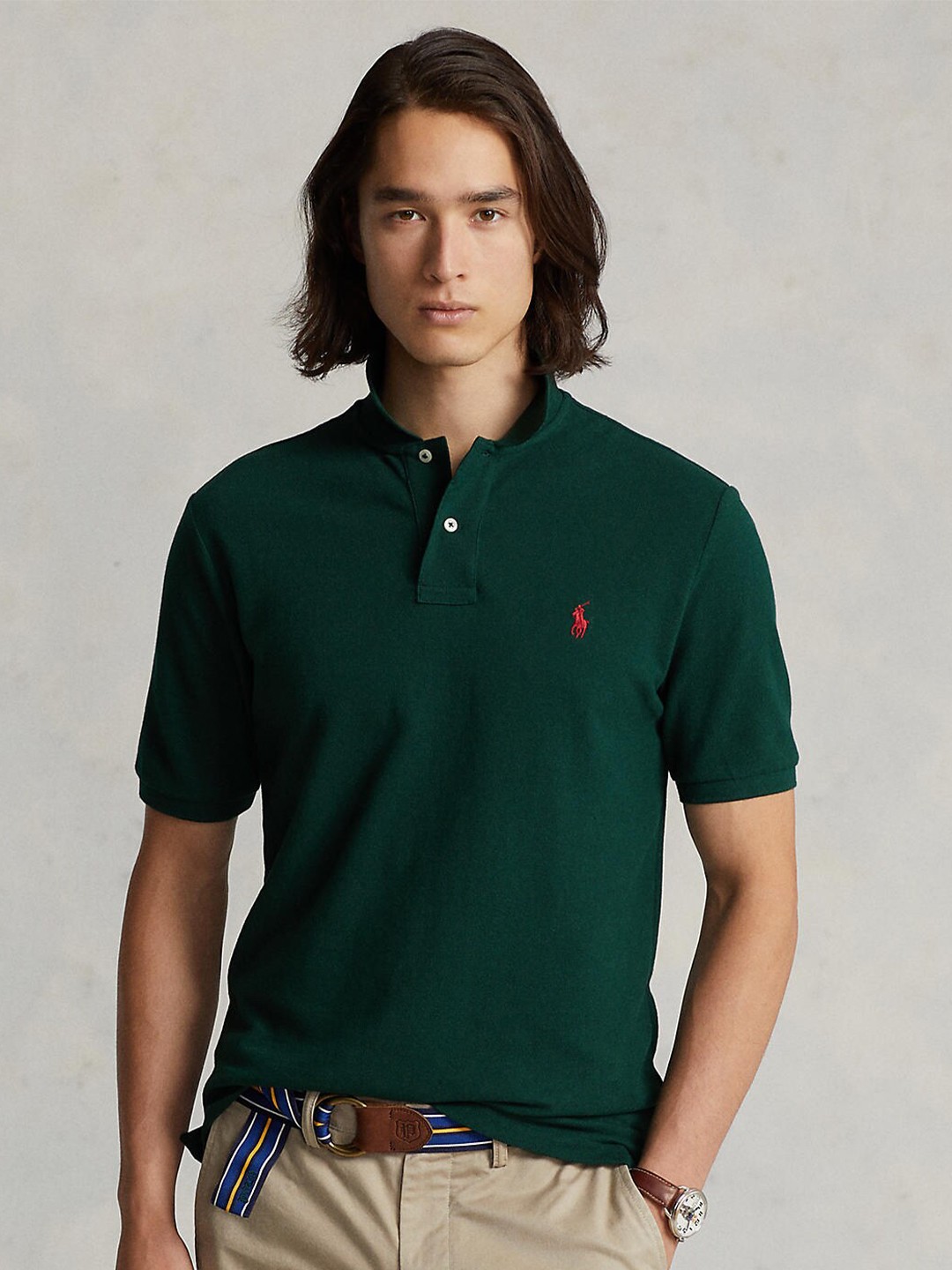 

Polo Ralph Lauren Men Polo Collar Cotton T-shirt, Green