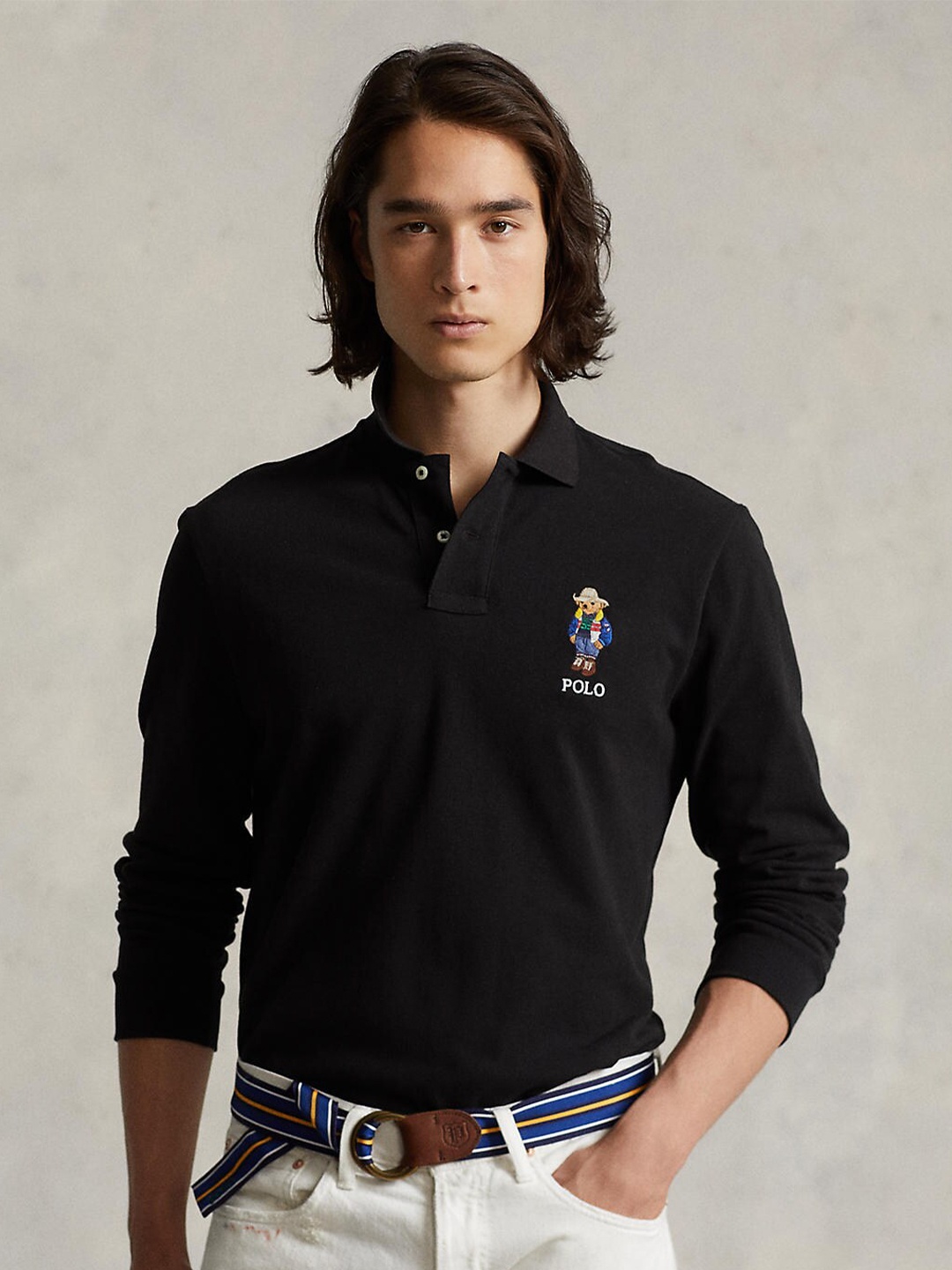 

Polo Ralph Lauren Men Polo Collar Cotton T-shirt, Black