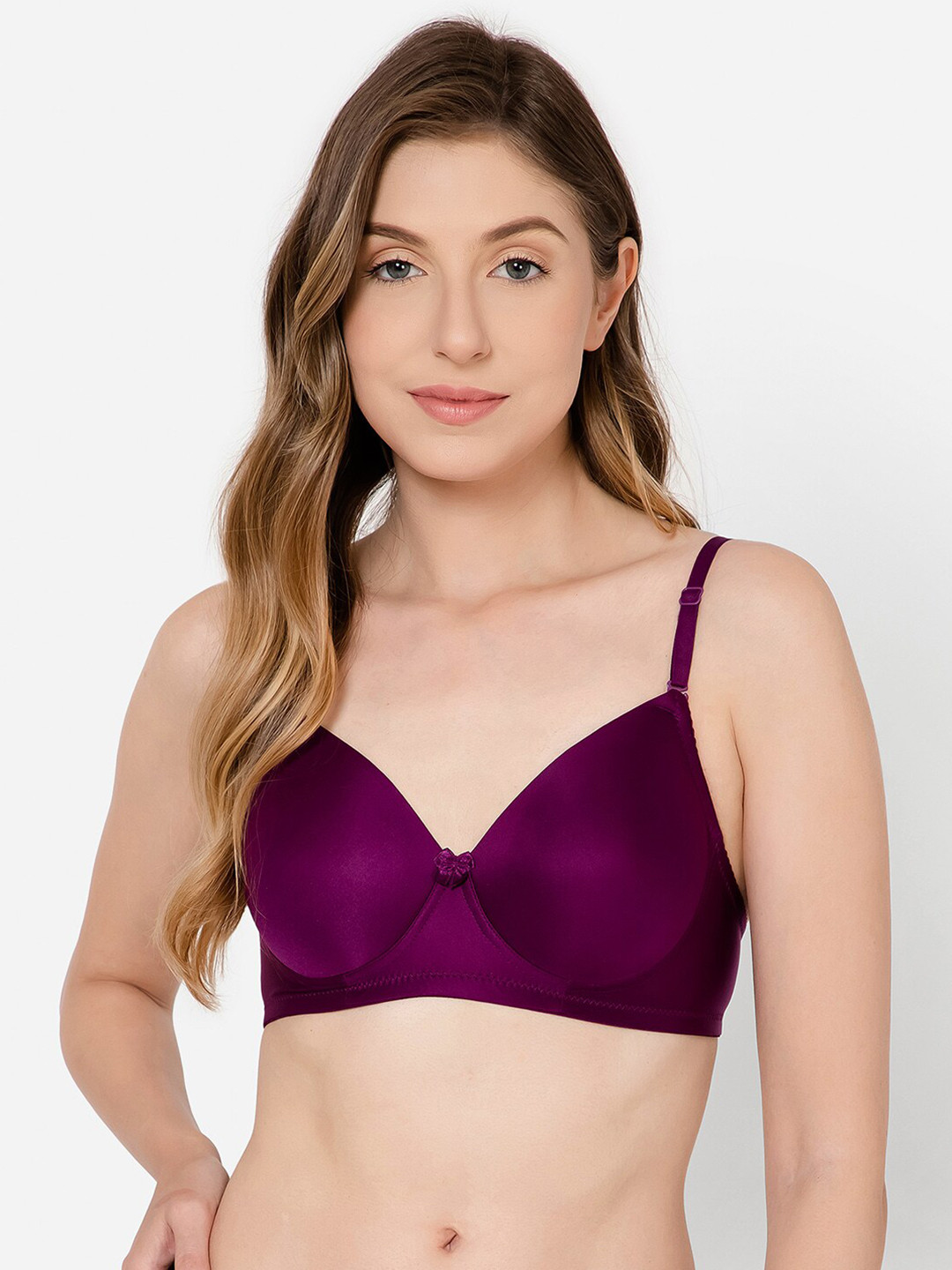 

Clovia T-Shirt Bra Lightly Padded, Purple