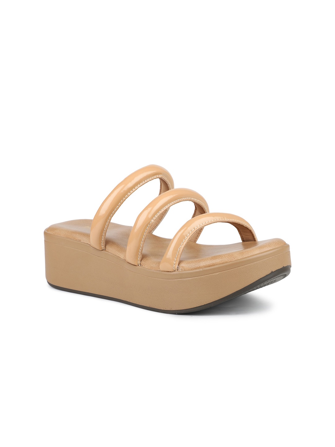 

Inc 5 Flatform Open Toe Wedges, Beige