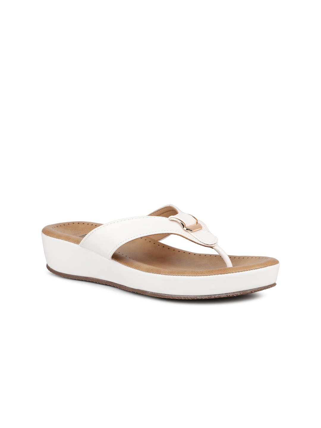 

Inc 5 Open Toe Wedge, White