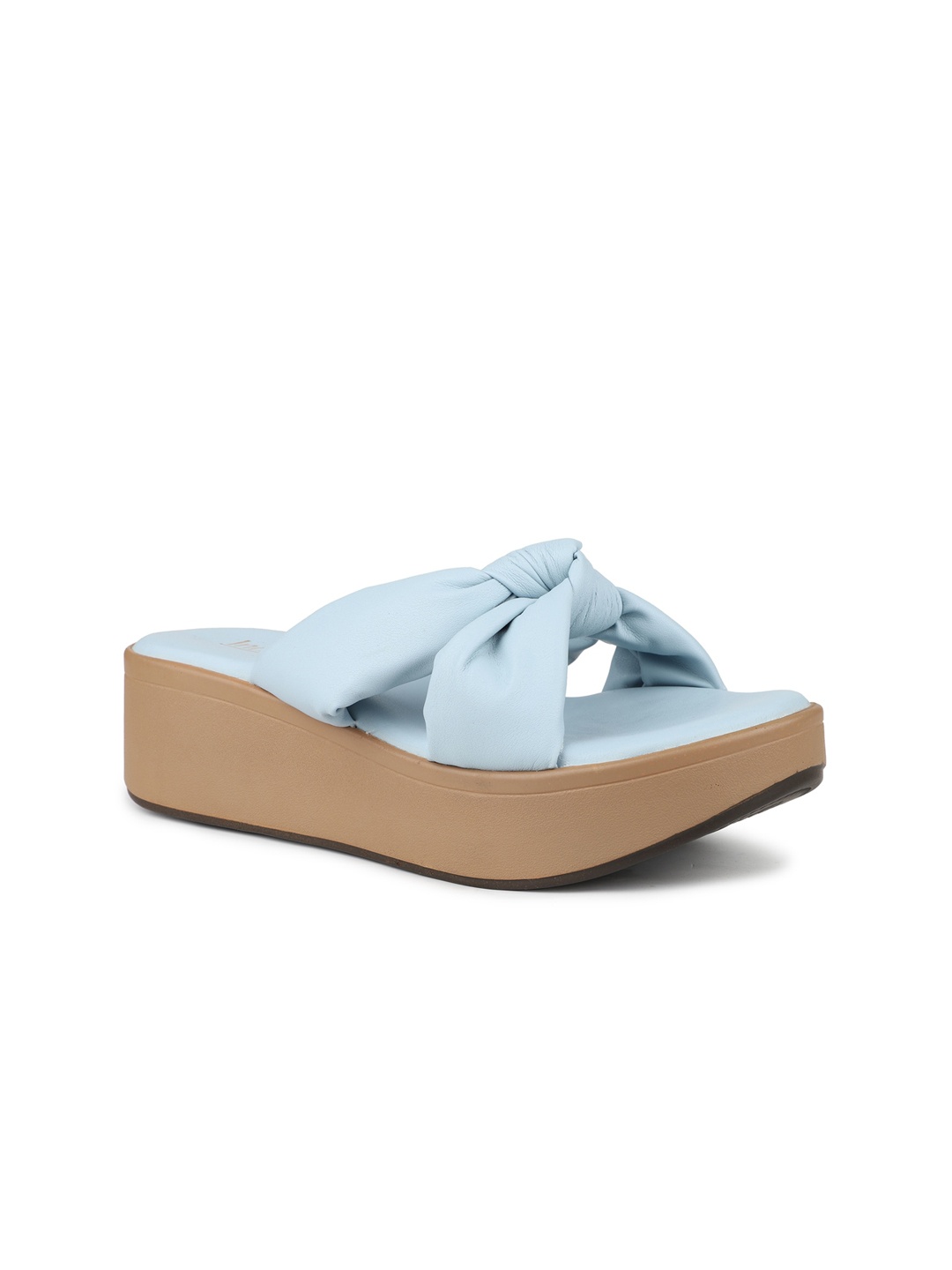 

Inc 5 Flatform Open Toe Wedges, Blue