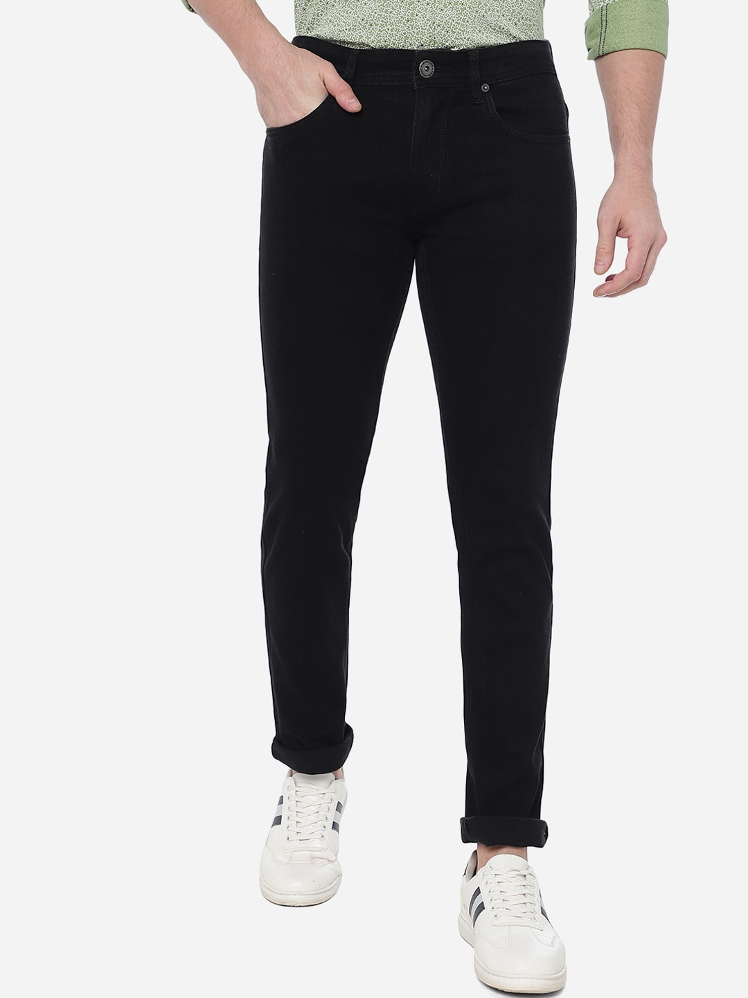 

Greenfibre Men Straight Fit Jeans, Black