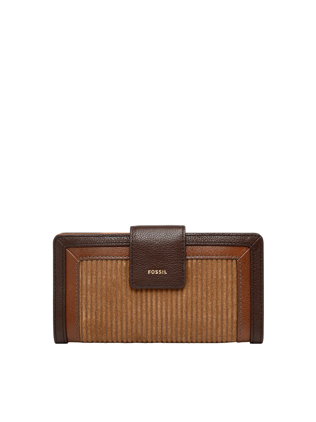 

Fossil Women Leather Two Fold Wallet, Brown