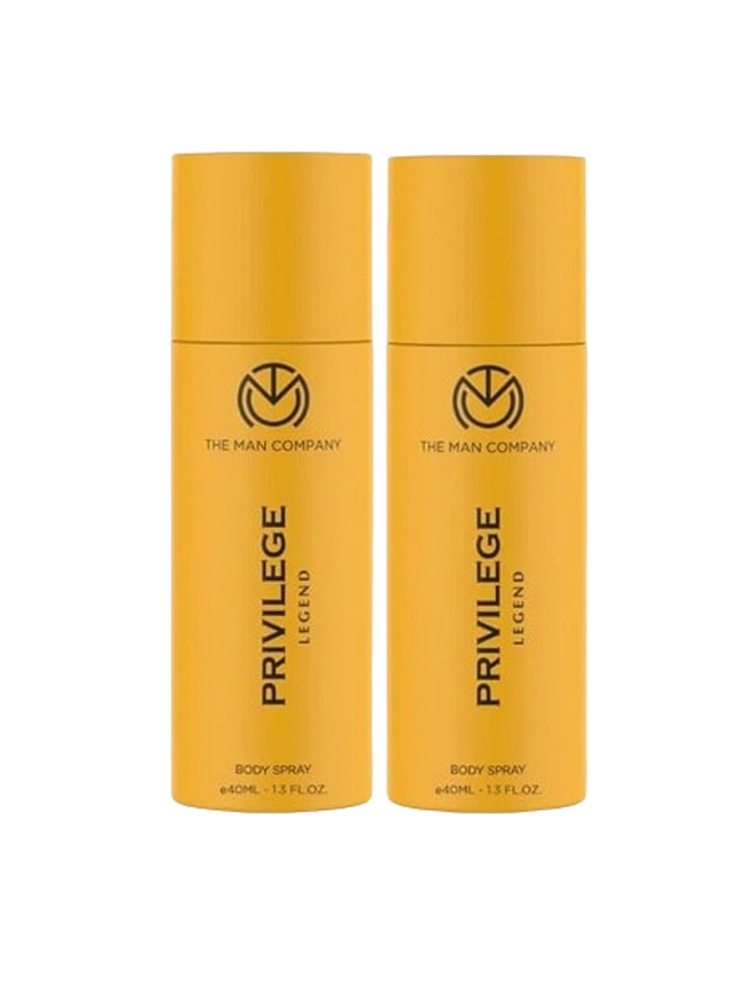 

THE MAN COMPANY Set of 2 Privilege Legend Body Spray 40 ml Each, Yellow