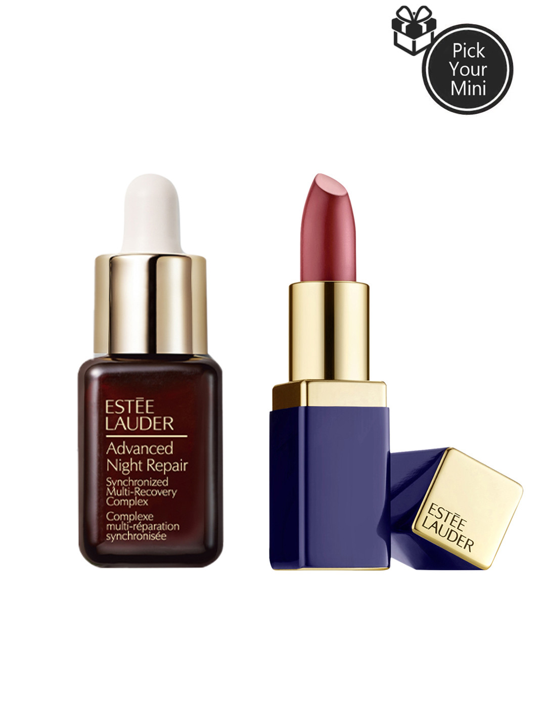 

Estee Lauder Set of Pure Color Envy Sculpting Lipstick & Advanced Night Repair Serum, Pink