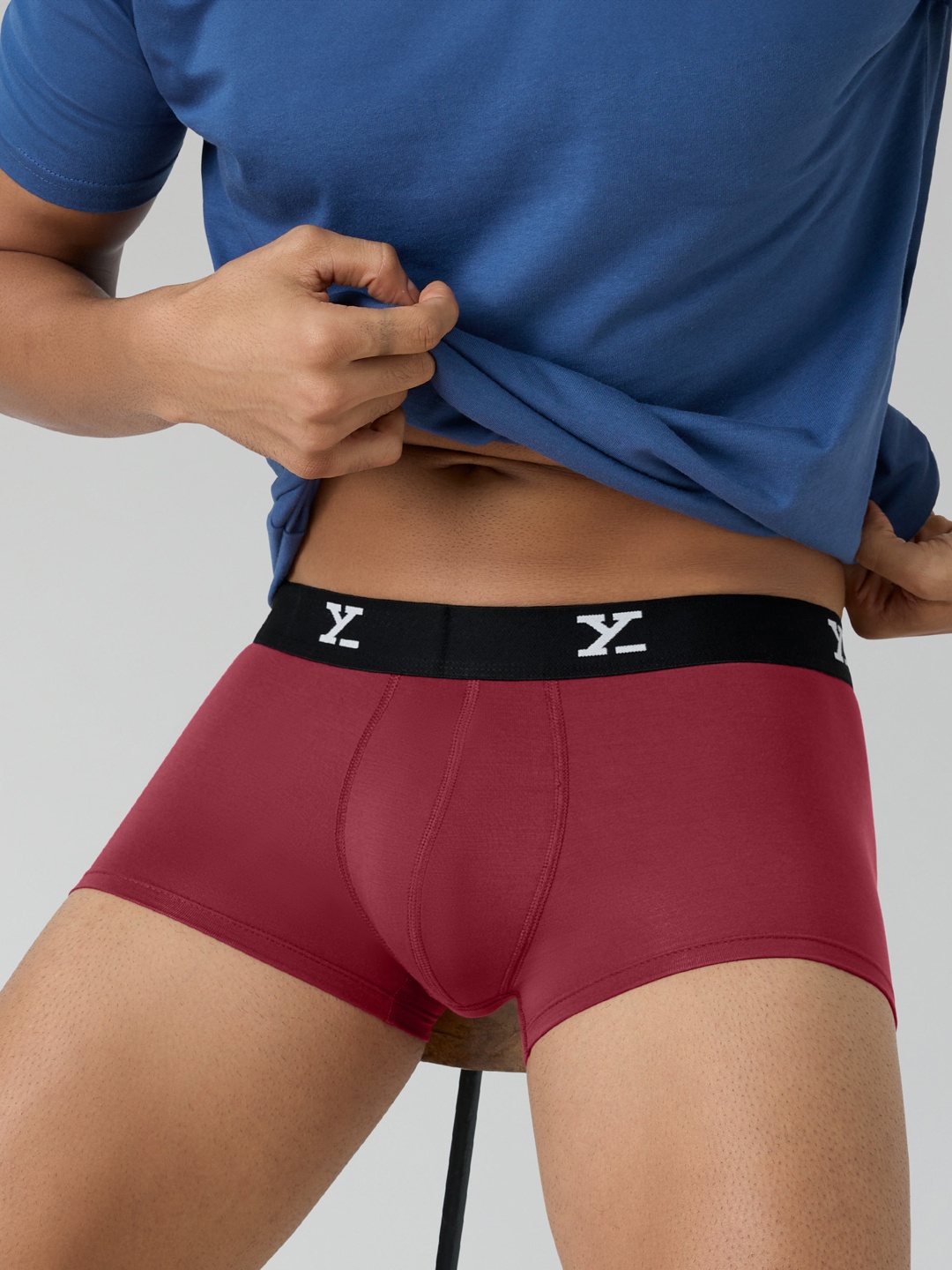 

XYXX Men ACE IntelliSoft Modal Trunks XYTRNK74, Red