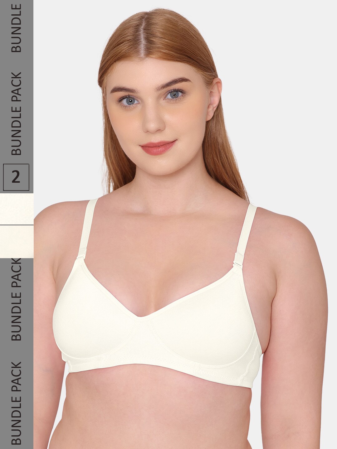 

KOMLI Lightly Padded Seamless Non-Wired T-Shirt Bra, Off white