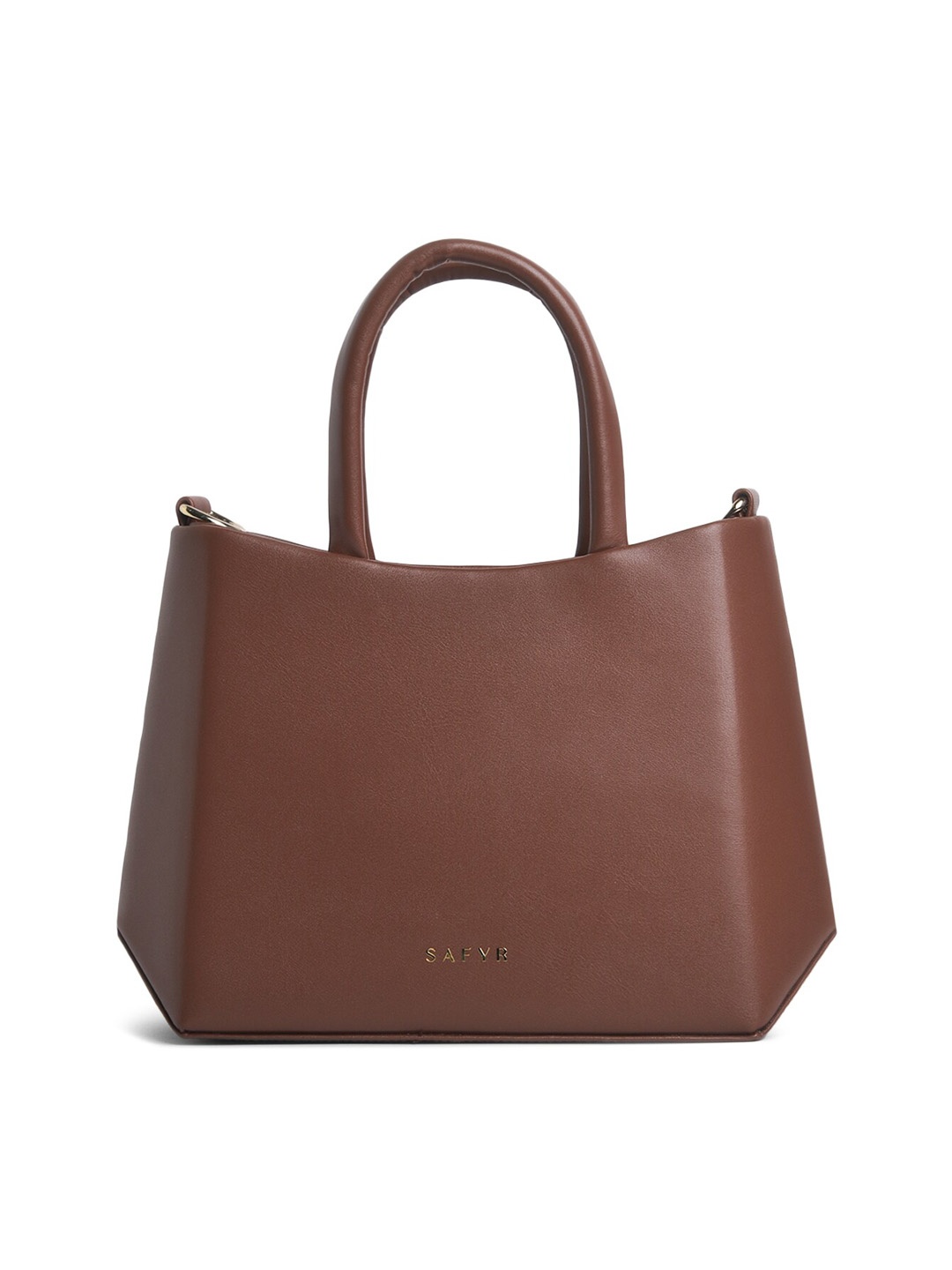 

SAFYR Structured Handheld Bag, Tan
