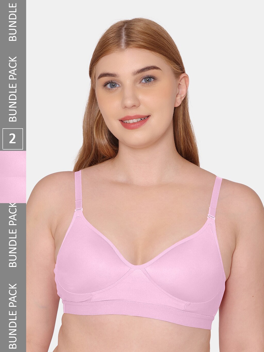 

KOMLI Lightly Padded Non Wired Sports Bra, Pink