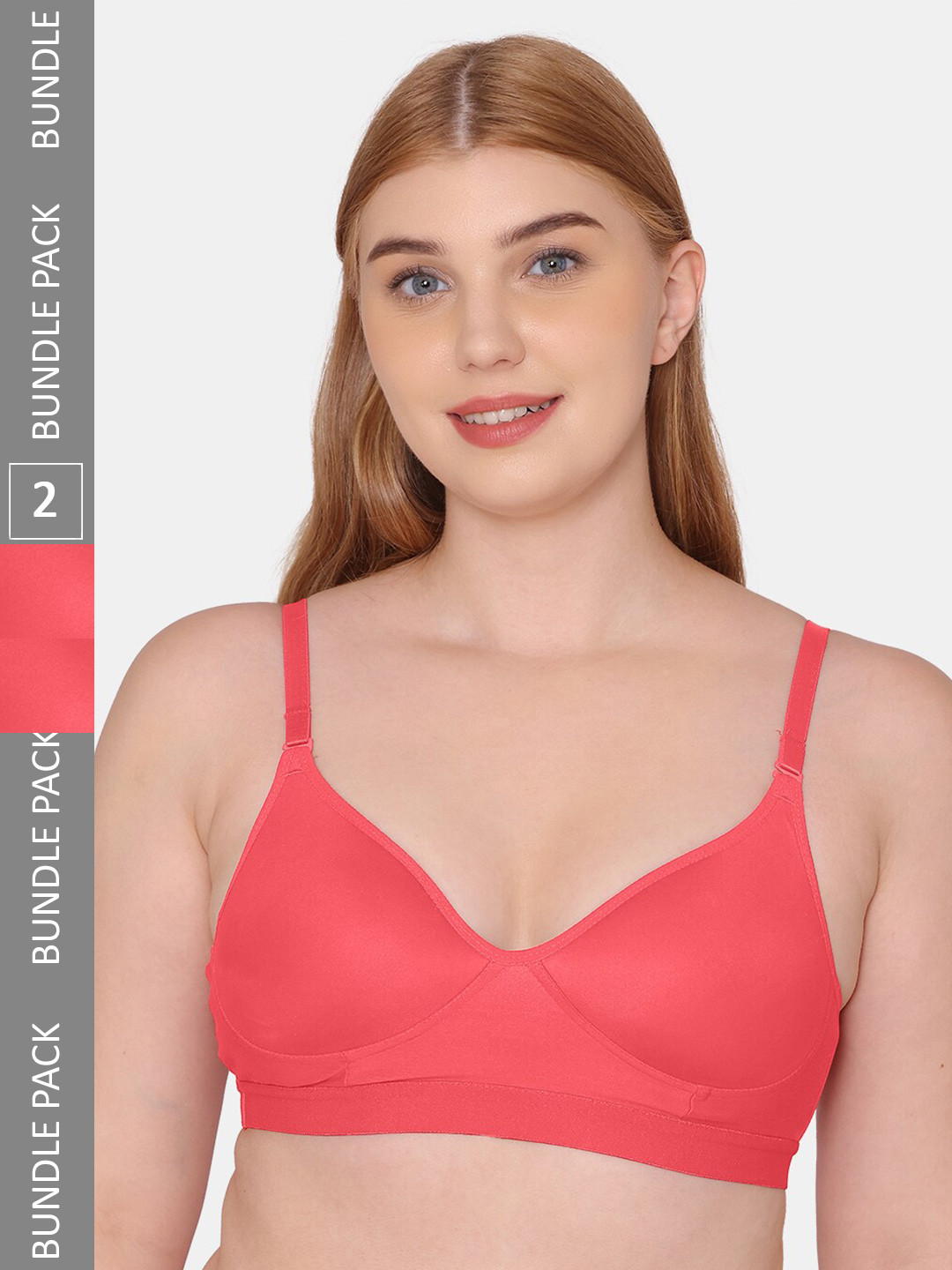 

KOMLI Lightly Padded Bra, Coral