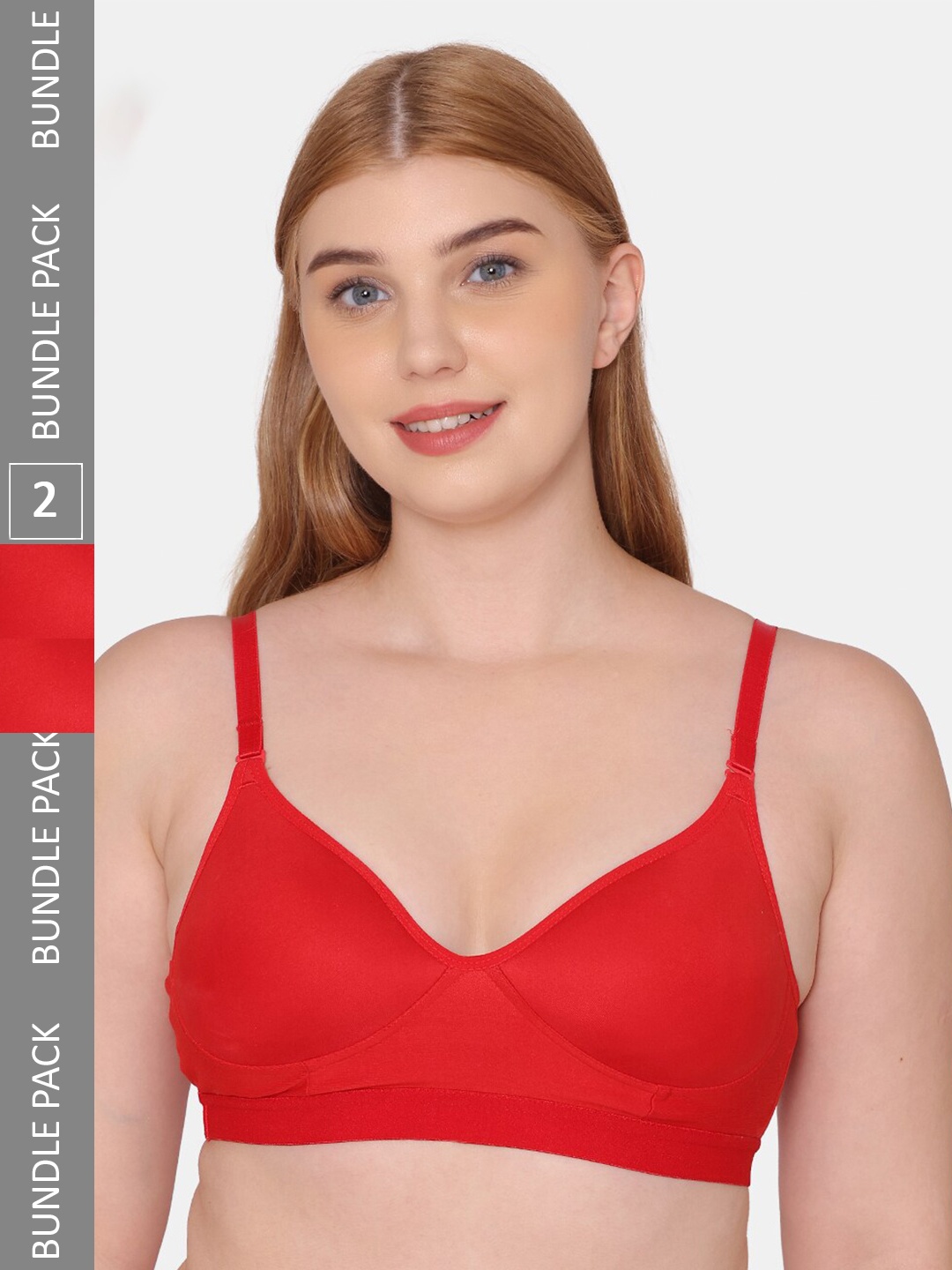 

KOMLI Lightly Padded Bra, Red