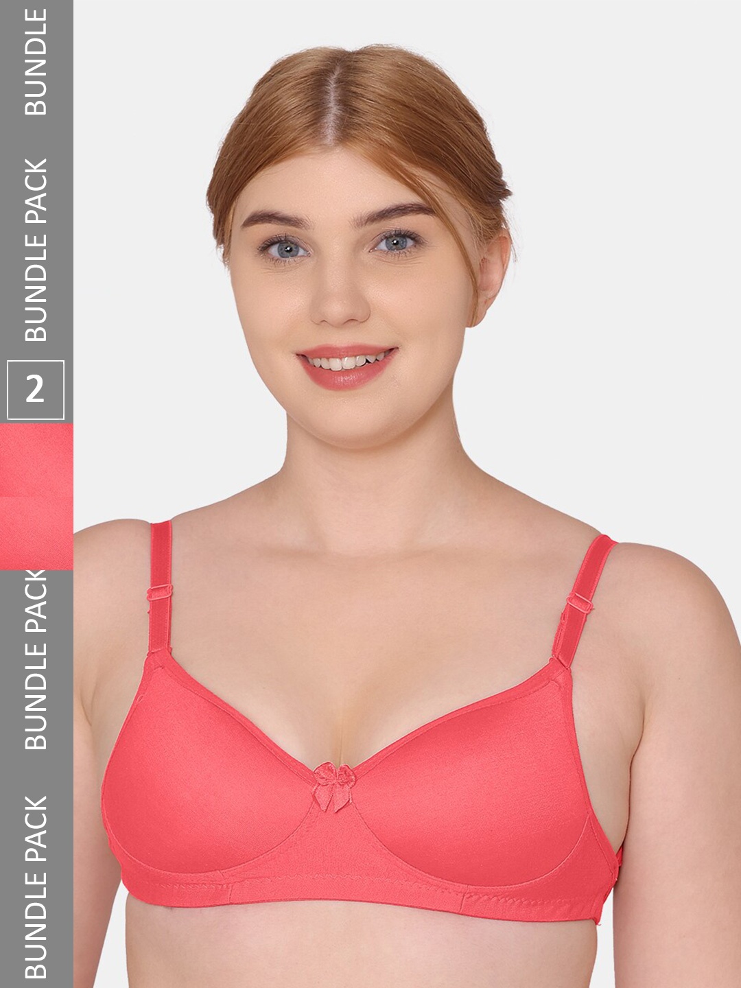 

KOMLI Lightly Padded Bra, Coral