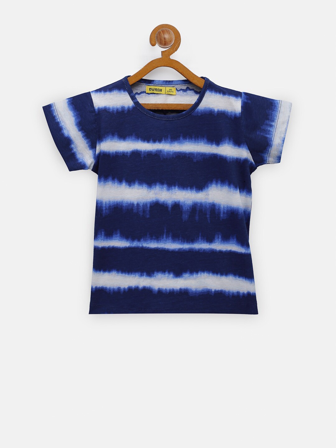 

NYNSH Girls Tie and Dye Cotton T-shirt, Navy blue