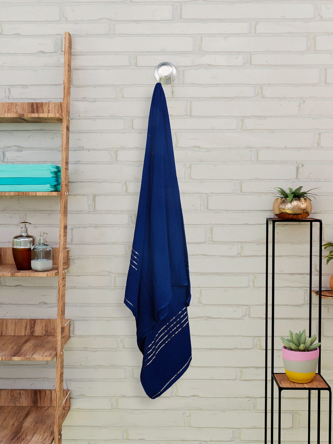 

CURIOUS LIFESTYLE Blue 400 GSM Cotton Bath Towel