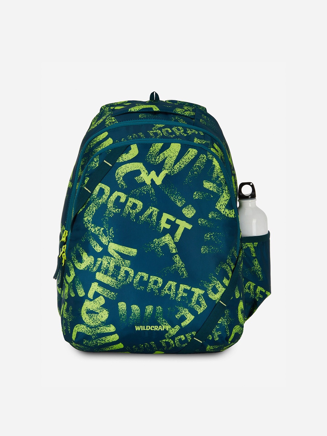 Wildcraft Unisex Typography Printed Bravo 35 Backpack, Green