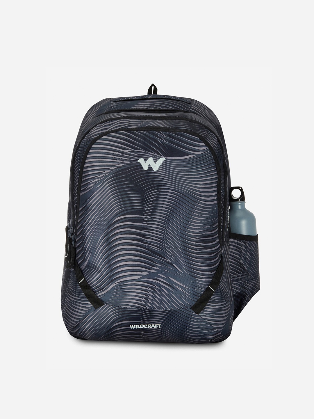 

Wildcraft Unisex Striped Bravo 45 Backpack, Black