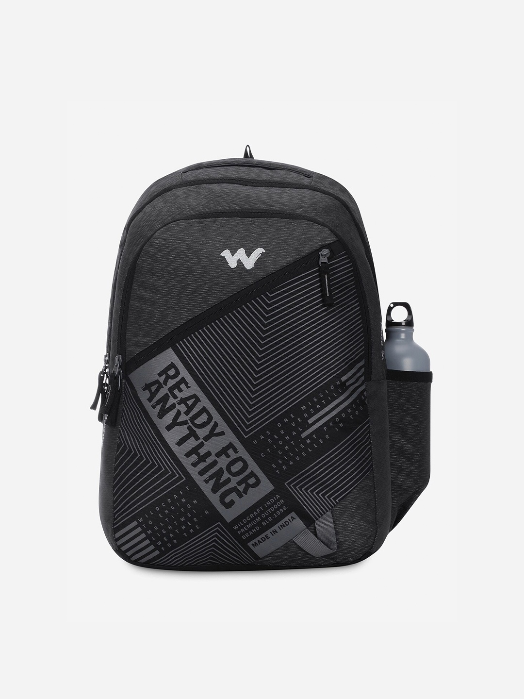 

Wildcraft Unisex Typography Printed Blaze 30 Medium Backpack, Grey