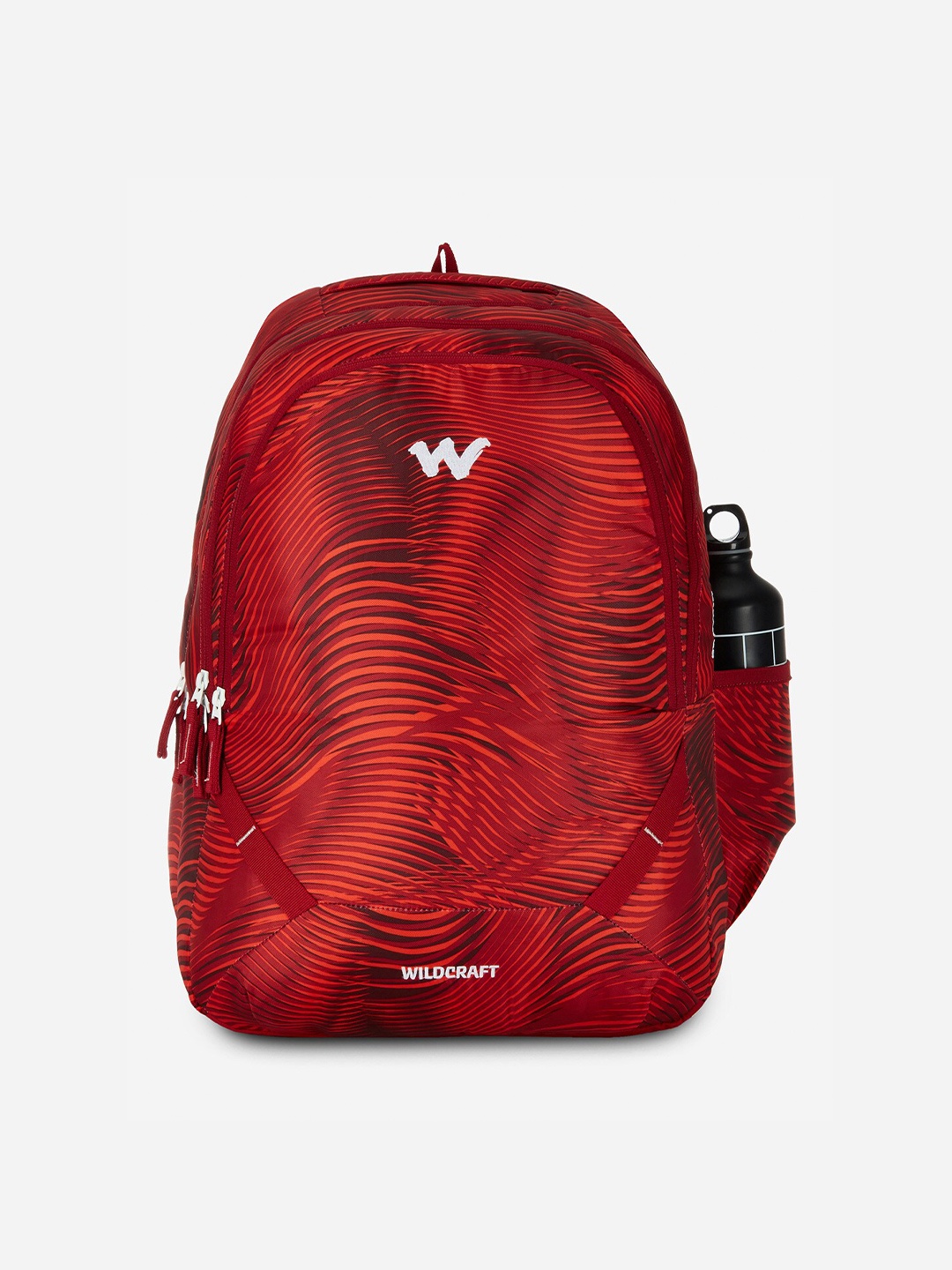 

Wildcraft Unisex Printed Bravo 45 Backpack, Red