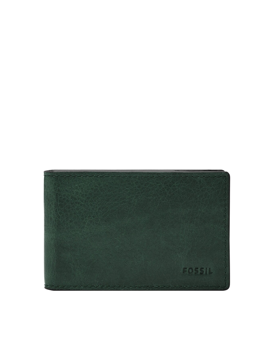 

Fossil Men Leather Two Fold Wallet, Green