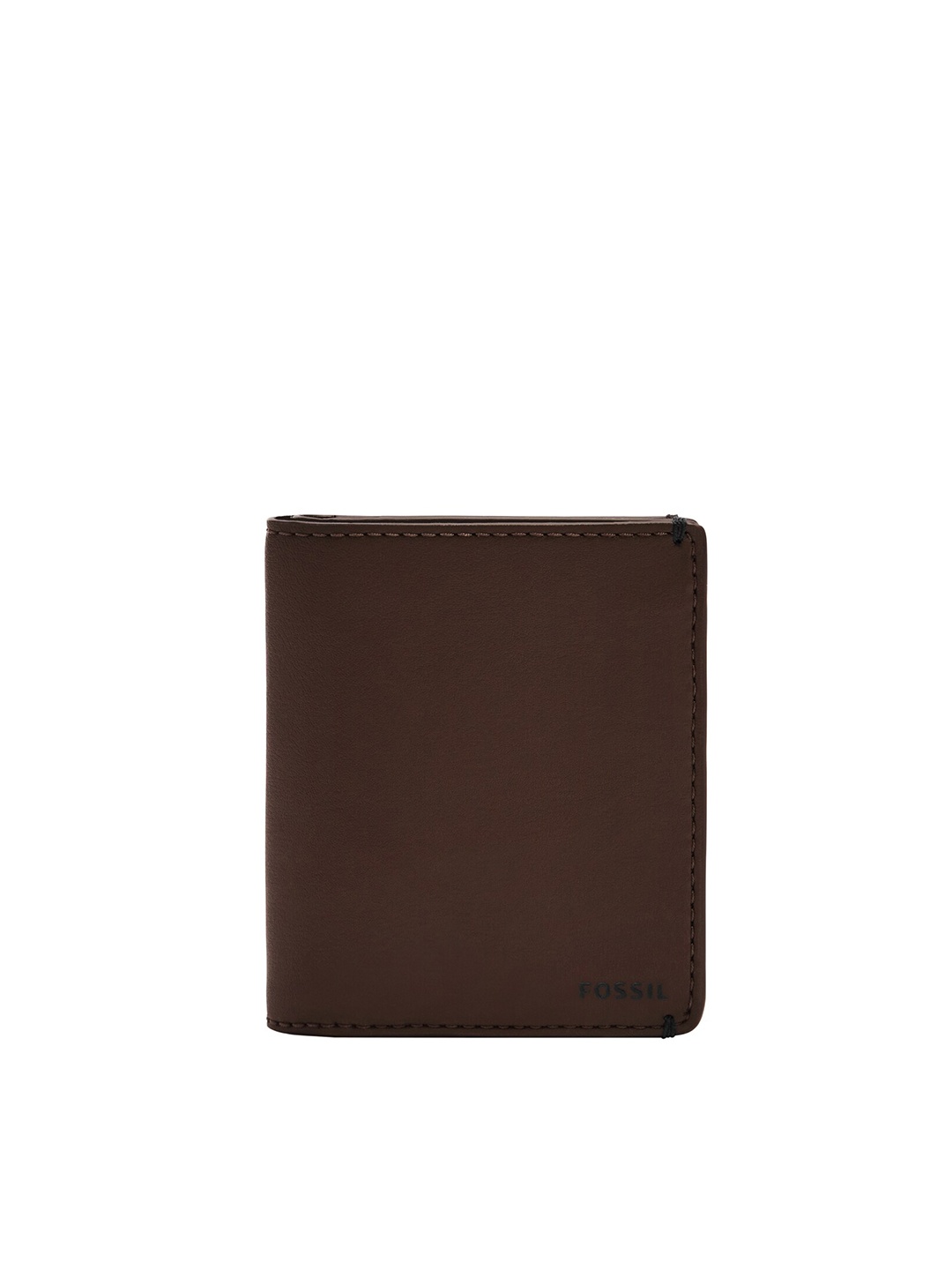 

Fossil Men Brown PU Two Fold Wallet