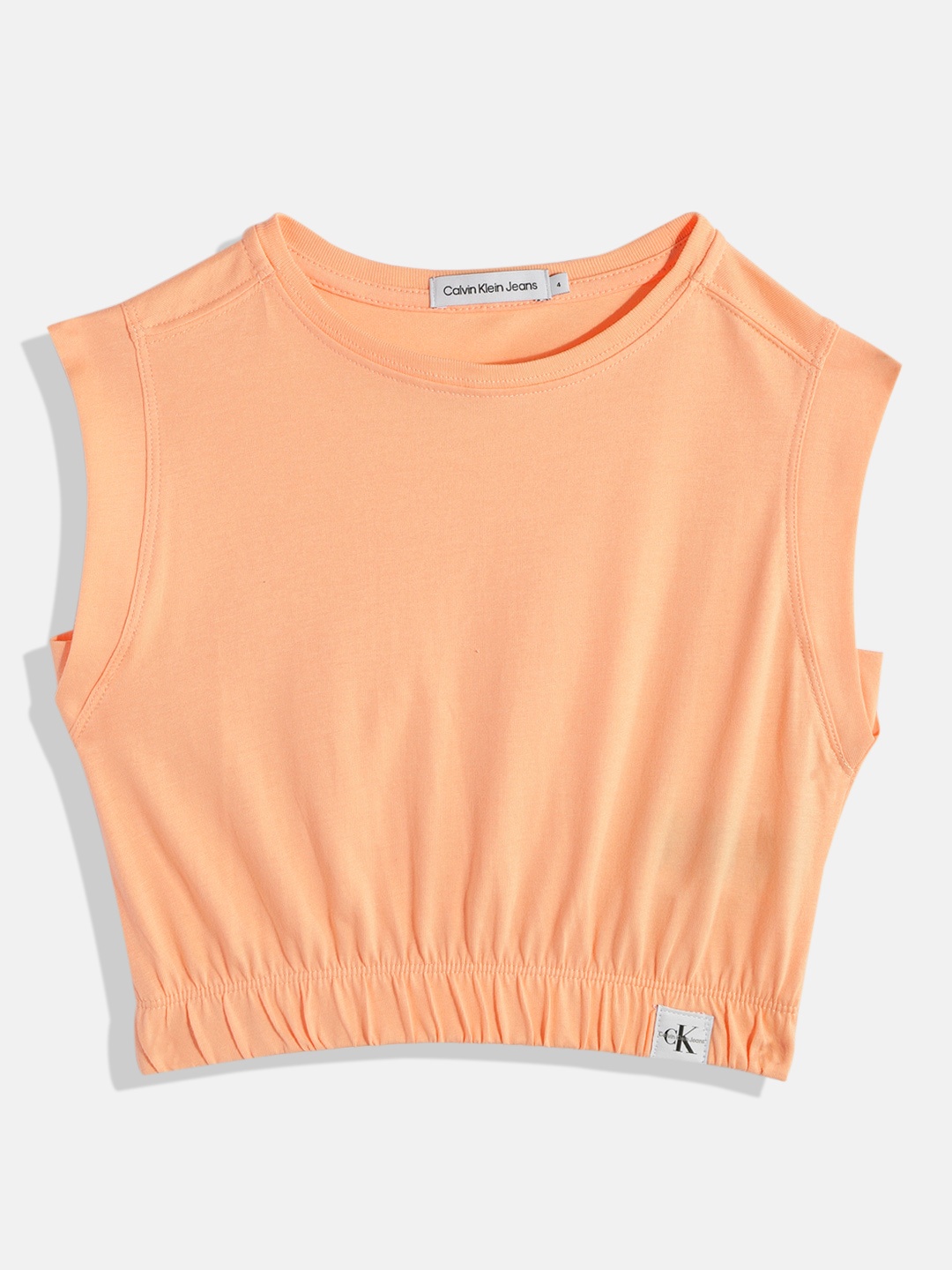 

Calvin Klein Girls Pure Cotton Blouson Top, Peach