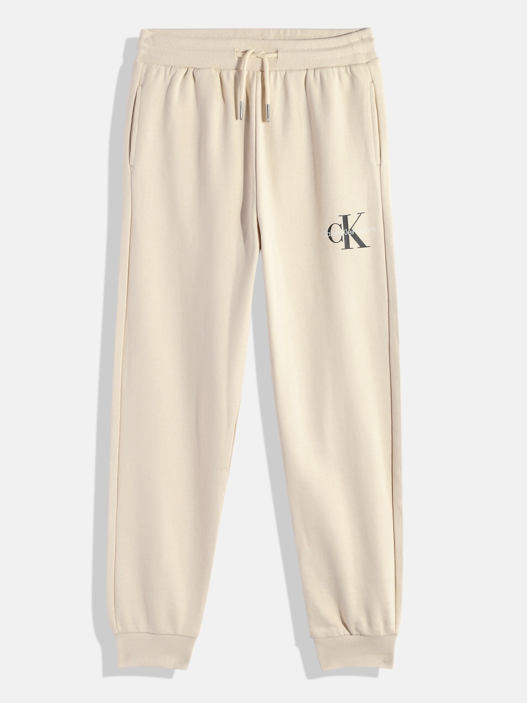 

Calvin Klein Kids Pure Cotton Joggers, Beige
