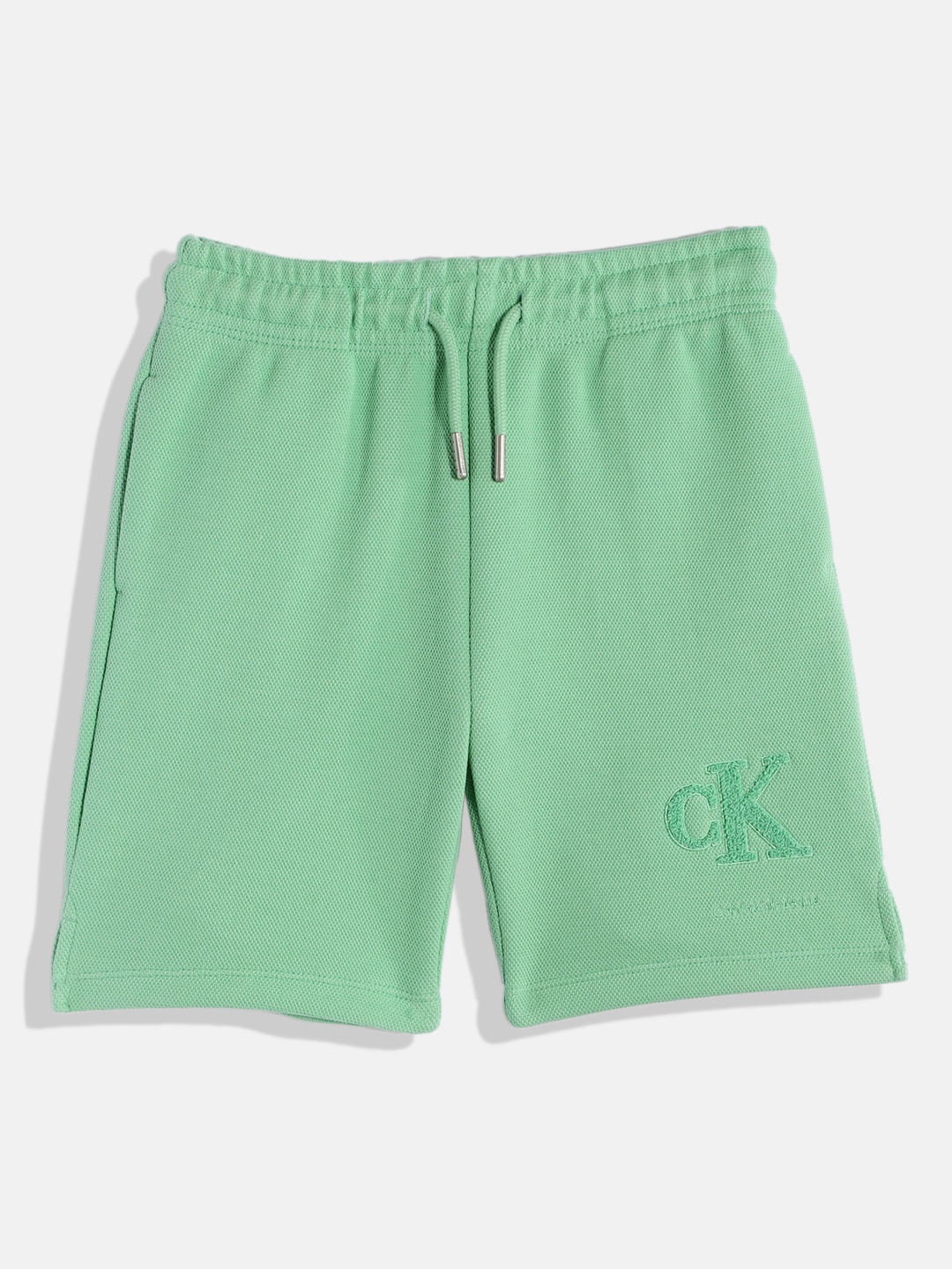 

Calvin Klein Jeans Boys Self Design Shorts, Green