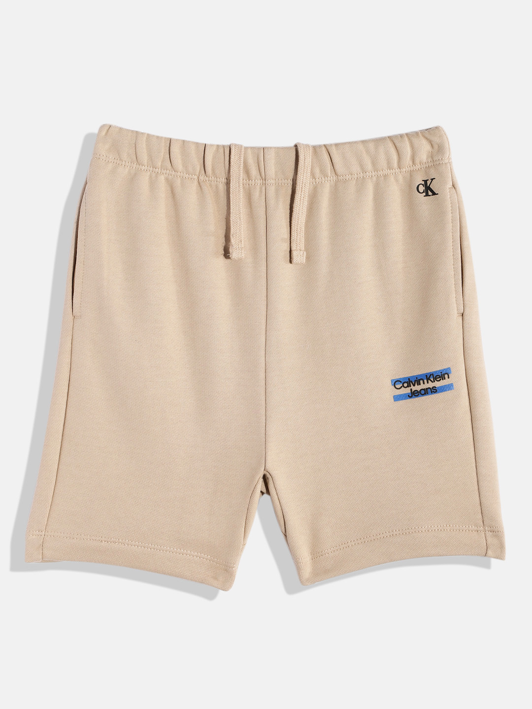 

Calvin Klein Jeans Boys Organic Cotton Shorts, Beige