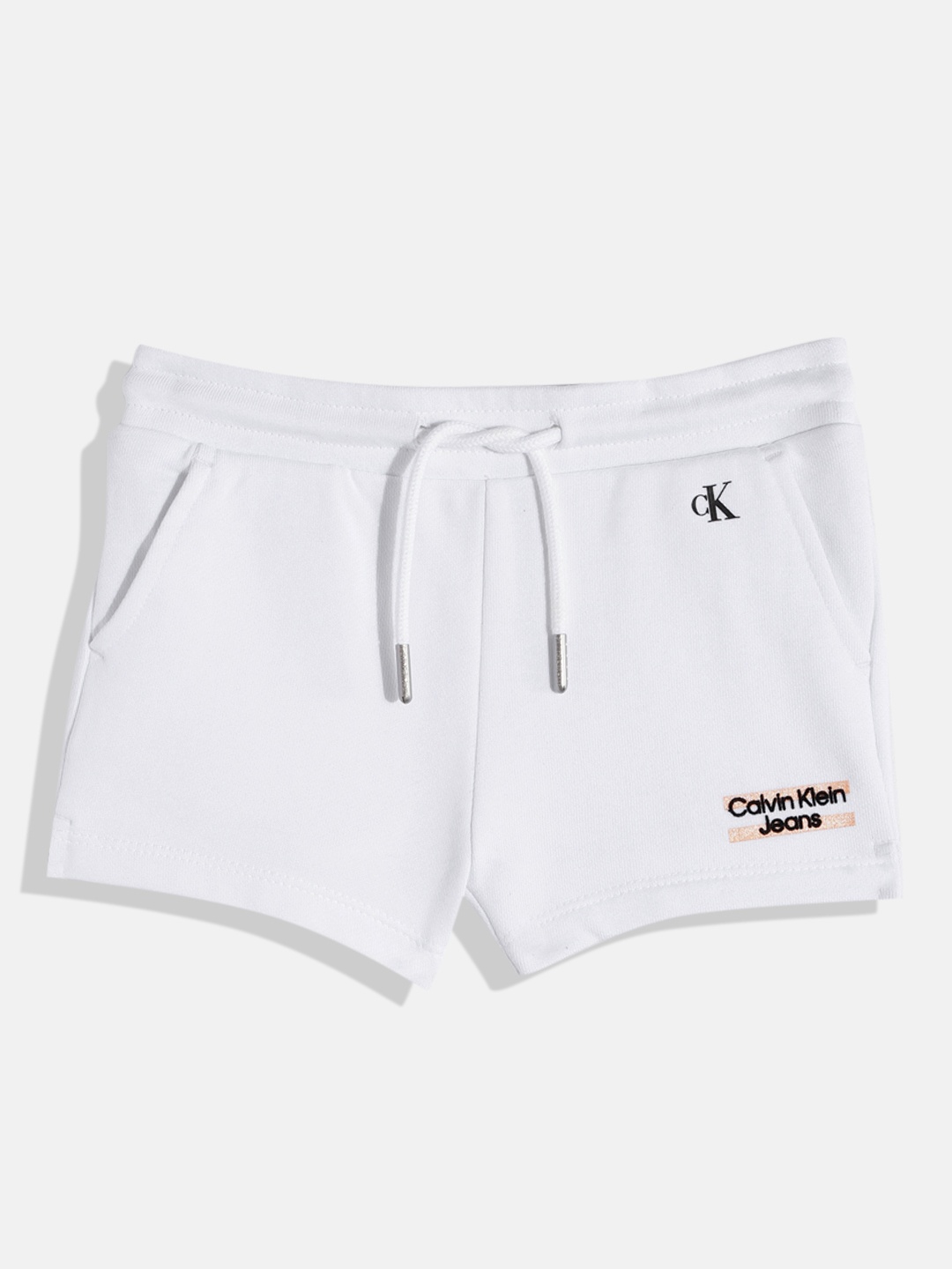 

Calvin Klein Jeans Girls Organic Cotton Shorts, White