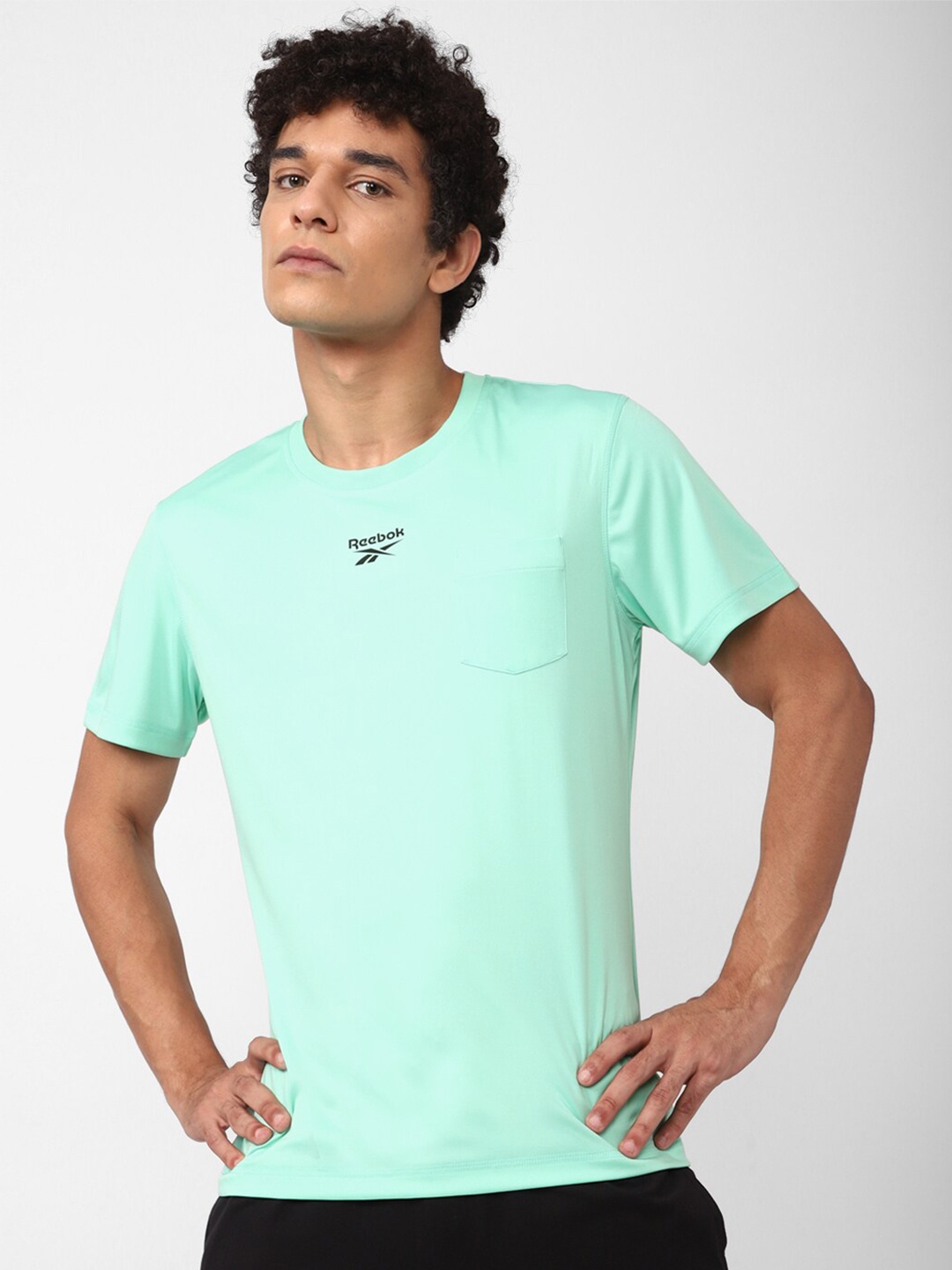 

Reebok Men Training Rbk WF Slim Fit T-shirt, Blue