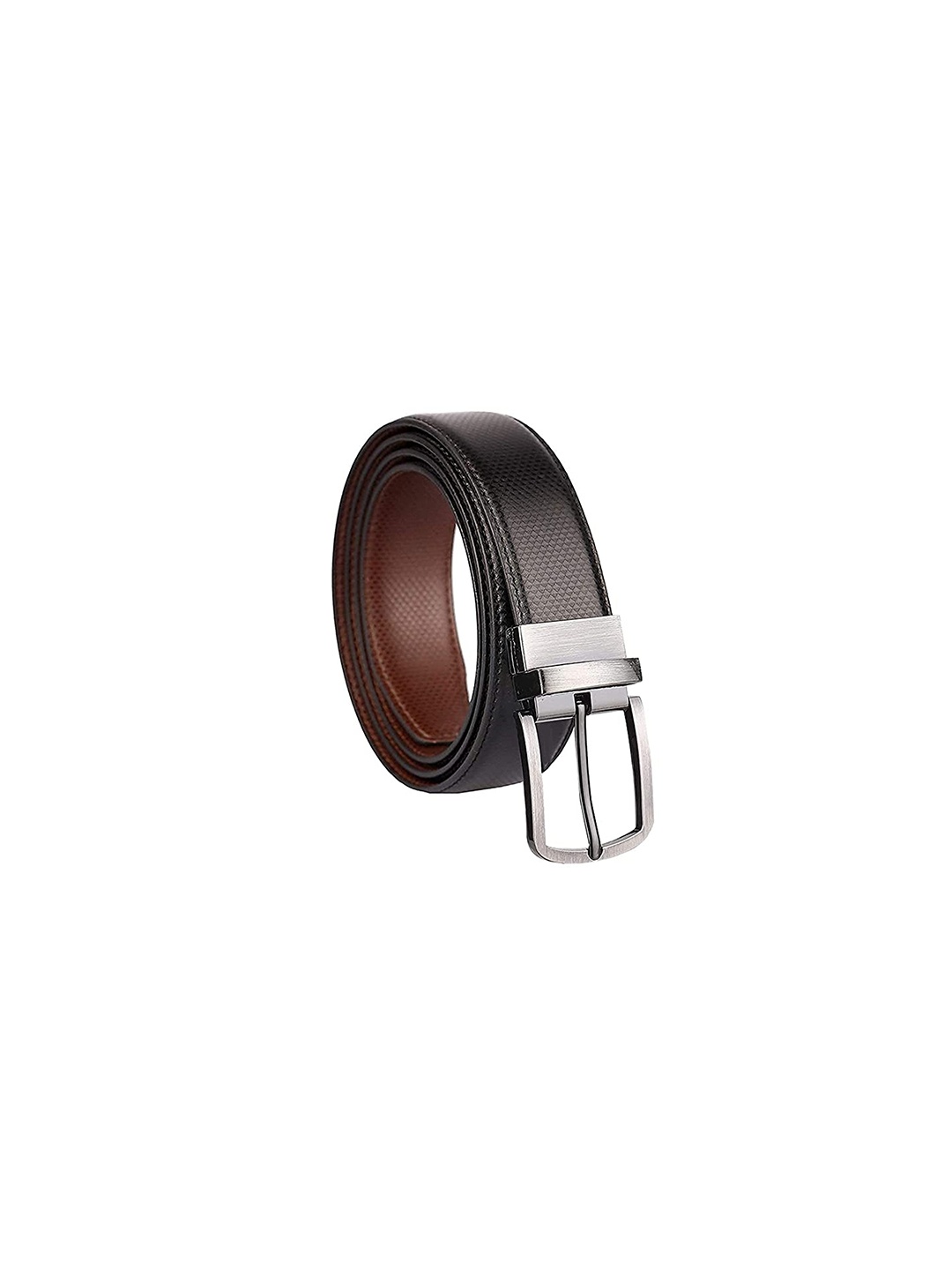 

KAEZRI Men Black PU Formal Belt